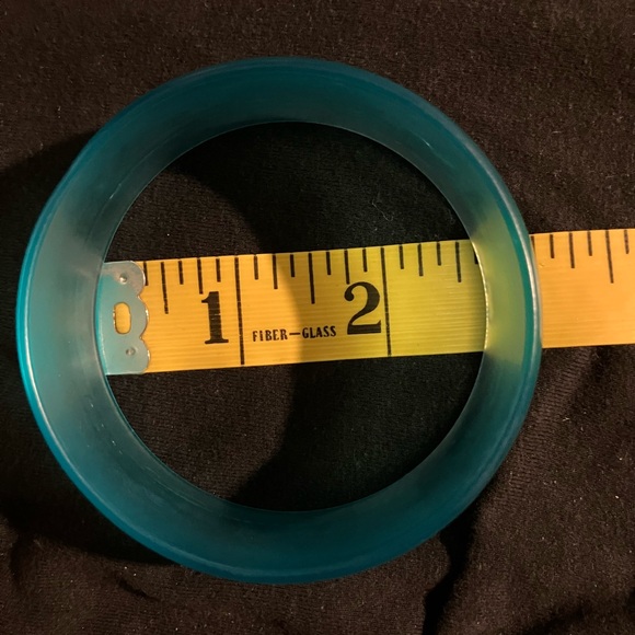 Translucent Blue Plastic Bracelet - Picture 7 of 7